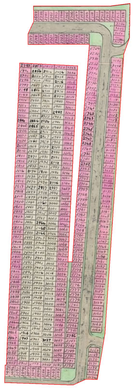 Grave Numbers for Section C - click for larger image